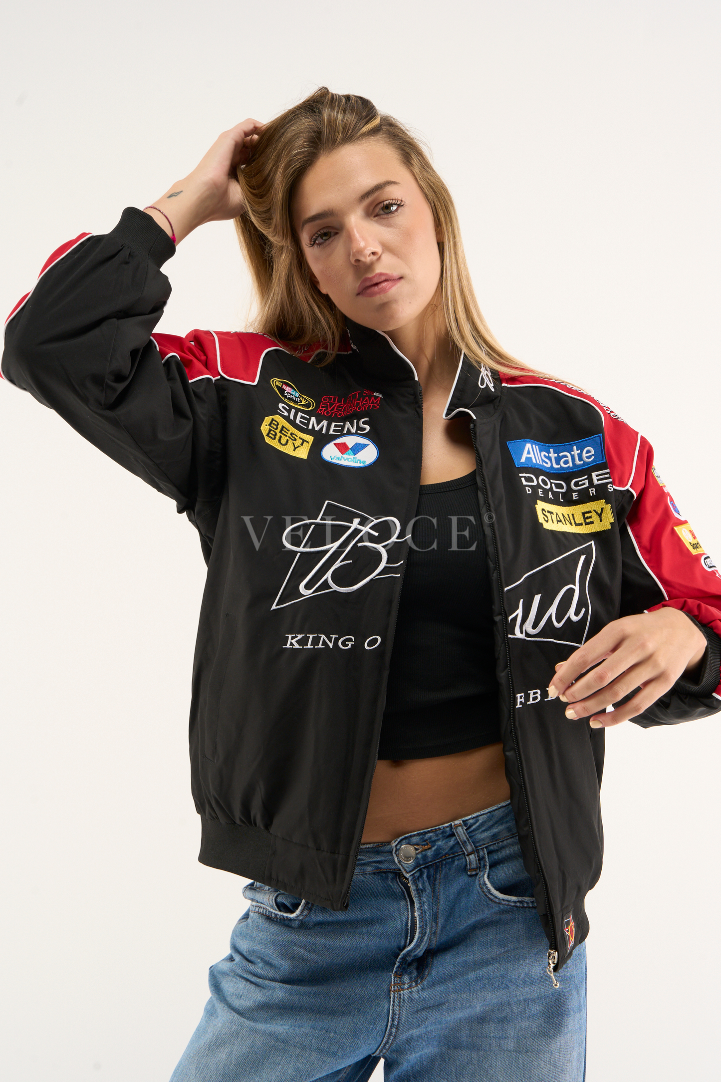 Budweiser Vintage Racing Jacket - NASCAR Black Edition