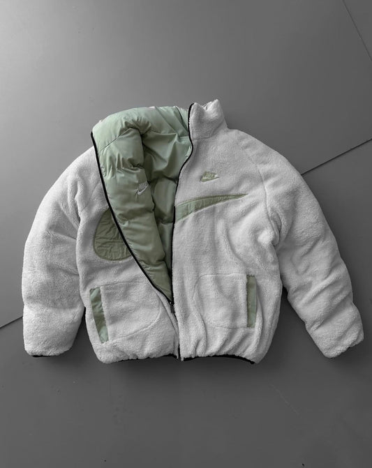 Nk  Reversible Jacket White /Green