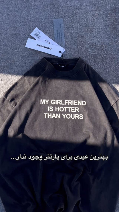 My Girlfriend White Hoodie + Free Black T-Shirt