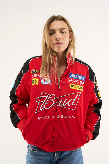 Budweiser Racing Vintage Jacket - NASCAR Red Edition