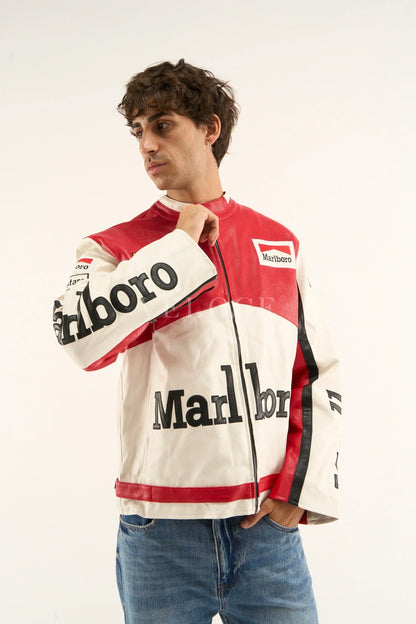 Marlboro Racing Leather Jacket - Classic Edition